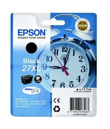 Epson T2711 / C13T27114010, Cartus original, Negru, 1100 pagini