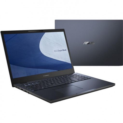 Laptop ASUS ExpertBook B1 B1400CBA-EB0534X, Intel® Core™ i5-1235U pana la 4.4GHz, 14", RAM 16GB, SSD 512GB, Intel Iris Xᵉ Graphics, Windows 11 Pro, Star Black