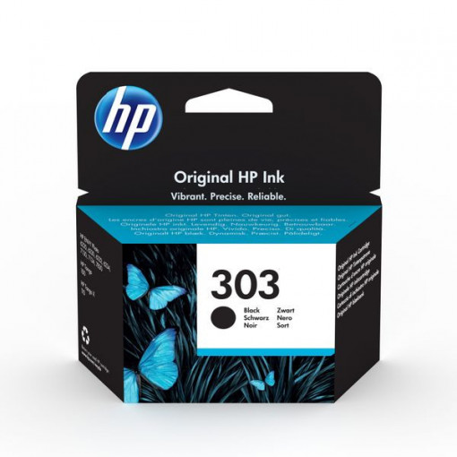 HP 303 / T6N02AE, Cartus original, Negru, 200 pagini
