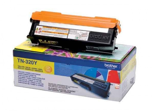 Brother TN-320Y, Cartus toner original, Yellow, 1500 pagini