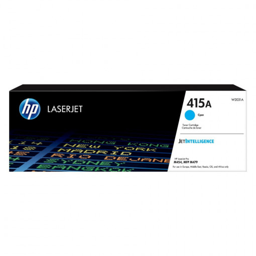 HP 415a / W2031A, Cartus toner original, Cyan, 2100 pagini
