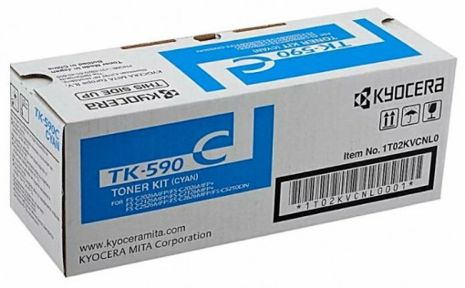 Kyocera TK-590C, Cartus toner original, Cyan, 5000 pagini