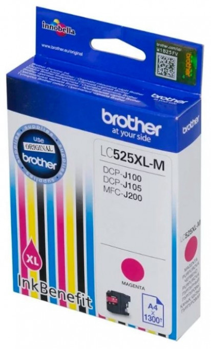 Brother LC525XL M, Cartus original, Magenta, 1300 pagini