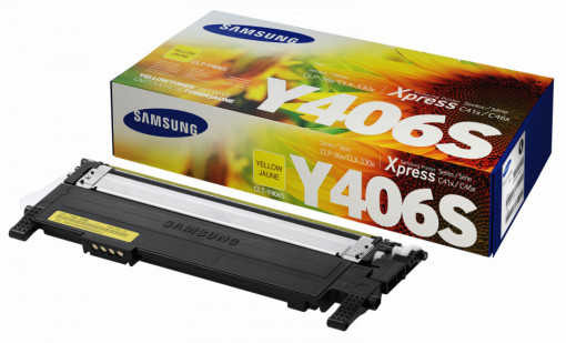 Samsung CLT-Y406S, Cartus toner original, Yellow, 1000 pagini