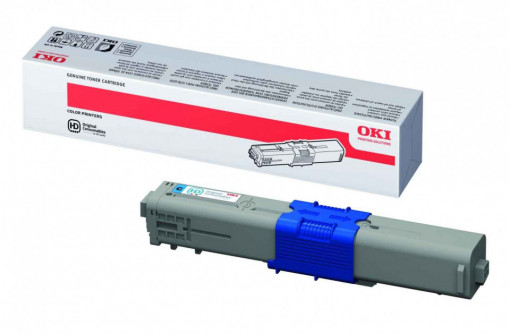 Oki C510C / 44469724, Cartus toner original, Cyan, 5000 pagini