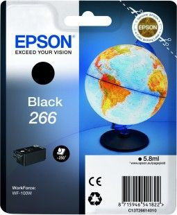 Epson T266 / C13T26614010, Cartus original, Negru, 250 pagini