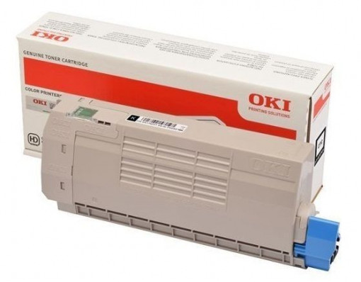 Oki C532BK / 46490404, Cartus toner original, Negru, 1500 pagini