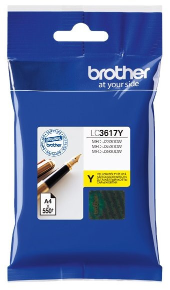 Brother LC3617Y, Cartus original, Yellow, 550 pagini