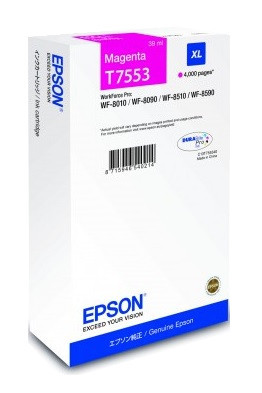 Epson T7553 / C13T755340, Cartus original, Magenta, 4000 pagini