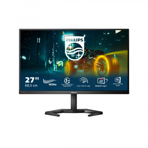 MONITOR Philips 27M1N3200ZA 27 inch, Panel Type: IPS, Backlight: WLED, Resolution: 1920x1080, Aspect Ratio: 16:9, Refresh Rate:165Hz, Response time GtG: 4ms, Brightness: 250 cd/m², Contrast (static): 1100:1, Contrast (dynamic): Mega Infinity DCR,