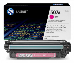 Cartus Toner Original HP 507a / CE403A, Magenta, 6000 pagini