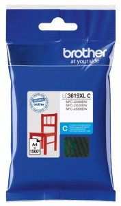 Brother LC3619XL C, Cartus original, Cyan, 1500 pagini