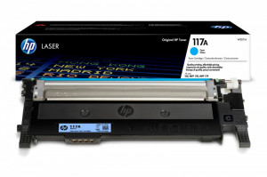 HP 117a / W2071A, Cartus toner original, Cyan, 700 pagini