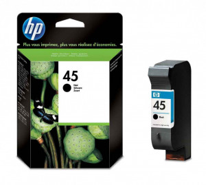 HP 45 / 51645AE, Cartus original, Negru, 930 pagini