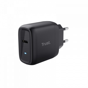 Incarcator Trust Maxo 45W USB Tip-C Input Power plug type EU Power source wall socket Input power 100-240 VAC 50/60 1.5 A MAX Output Charging technology USB-C, USB PD 3.0 + PPS Voltage setting automatic Output voltage 5, 9, 12, 15, 20 Max output