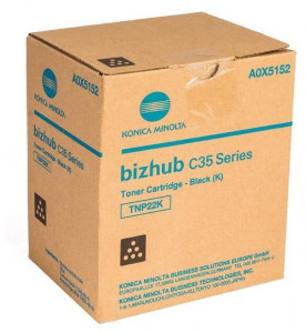 Cartus Toner Original Konica Minolta TNP-22K / A0X5152, Negru, 6000 pagini