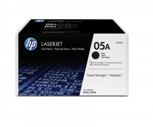 Pachet Cartuse Toner Originale HP 05a / CE505D, Negru, 2x 2300 pagini