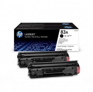 Pachet Cartuse Toner Originale HP 83a / CF283AD, Negru, 2x 1500 pagini
