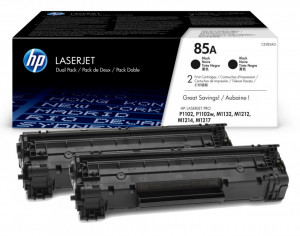 Pachet Cartuse Toner Originale HP 85a / CE285AD, Negru, 2x 1600 pagini