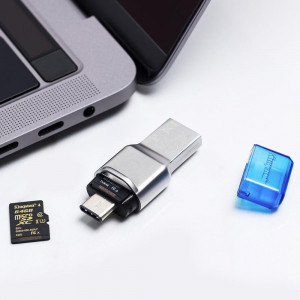 Card reader Kingston, USB 3.1 - A/C, FCR-ML3C, carduri suportate: microSD/SDHC/SDXC, UHS-I
