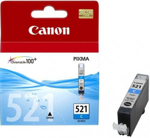 Cartus Cerneala Original Canon CLI-521C, Cyan, 505 pagini