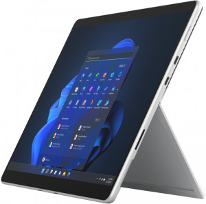 Tableta Microsoft Surface Pro 8 LTE platinum, 13 inch, resolution: 2880 x 1920, aspect ratio: 3:2, Intel Core i7-1185G7, 3.0 GHz, 16GB RAM, 256GB SSD storage, graphics: Intel Iris Xe Graphics, connerctors: 1 x Surface Connect, 1 x 3.5 mm audio female, 2