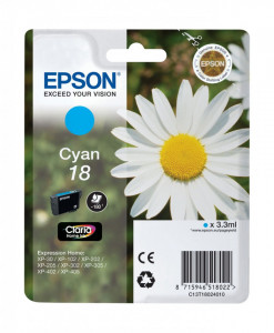Epson T1802 / C13T18024010, Cartus original, Cyan, 180 pagini