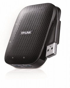 Hub USB TP-Link UH400, 4 porturi USB 3.0, negru