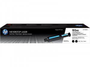Pachet 2 Tonere Originale HP 103a / W1103AD, Negru, 2 x 2500 pagini
