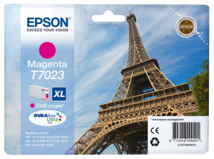 Epson T7023, Cartus original, Magenta, 2000 pagini