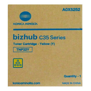 Konica Minolta TNP-22Y / A0X5252, Cartus toner original, Yellow, 6000 pagini