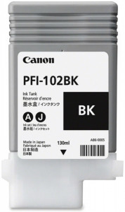 Canon PFI-102BK, Cartus original, Negru, 2200 pagini