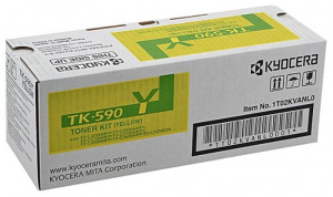 Kyocera TK-590Y, Cartus toner original, Yellow, 5000 pagini