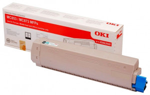 Oki MC853BK / 45862840, Cartus toner original, Negru, 7000 pagini