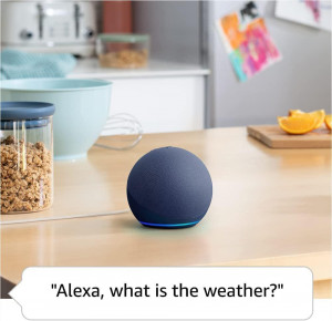 Boxa inteligenta Amazon Echo Dot 5 (2022), Control Voce Alexa, Bluetooth, Wi-Fi, Deep Sea Blue