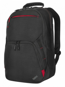 Lenovo ThinkPad Essential Plus 15.6-inch Backpack (Eco), Eco-friendly: Made with recycled material, equivalent to over 8 plastic bottles, Dedicated, separate laptop compartment, Large storage area for documents and tech accessories, Front zip pocket