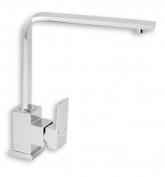 Baterie stativa spalator Edge, crom cu pipa inalta - 36713,0
