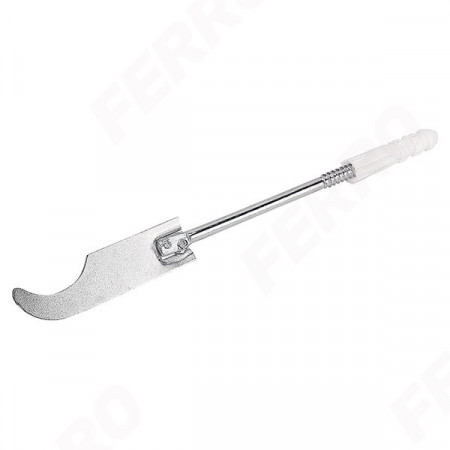 Consola lunga filetata cu diblu pentru radiatoare aluminiu, zincata