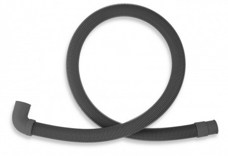Furtun cu cot evacuare masina de spalat, L=350 cm