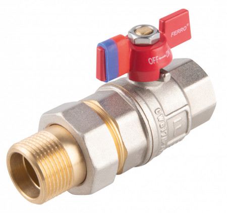 Robinet trecere cu olandez PN30, 3/4" FI-FE, F-Power, Fluture