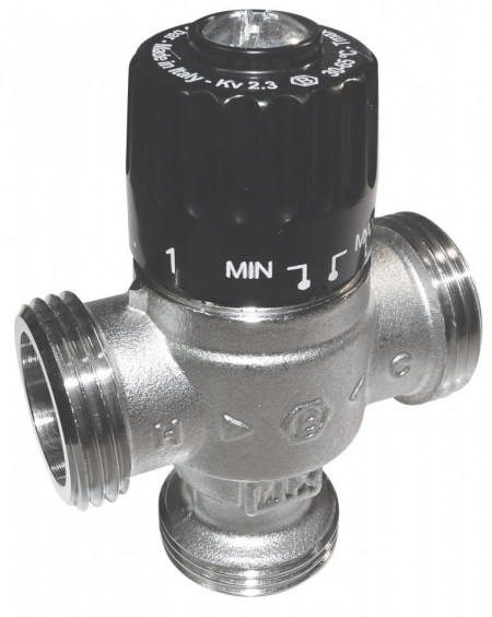 Vana de amestec termostatica 3/4" 3 cu 3 cai, 0-65 °C, Kv=2,3 m3/h