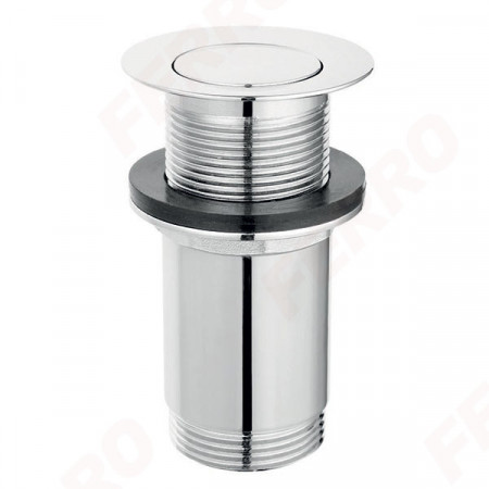 Ventil lavoar Ferro, click-clack, cu preaplin, 1 1/4", alama, Crom