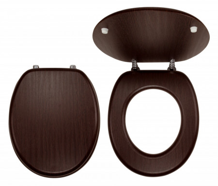 Capac WC din MDF, wenge