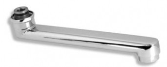 Pipa 200 mm pentru baterie perete lavoar/spalator, crom