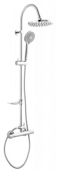 Sistem de dus Novaservis Trinity TRM7, baterie termostat dus, set dus cu bara si para dus, crom