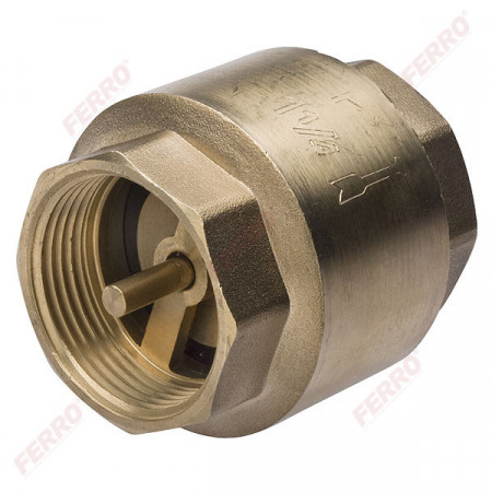 Supapa de sens cu arc inox si element inchidere din alama 2"
