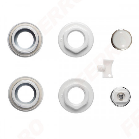 Set reductii 1x1/2" cu dop si aerisitor manual 1/2" pt. radiatoare de aluminiu