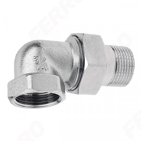 Cot olandez din alama cromata 3/8" FI-FE cu O-ring