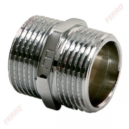 Niplu alama cromata 3/4"