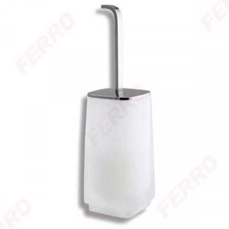 Portperie stativa WC Metalia 4, sticla mata